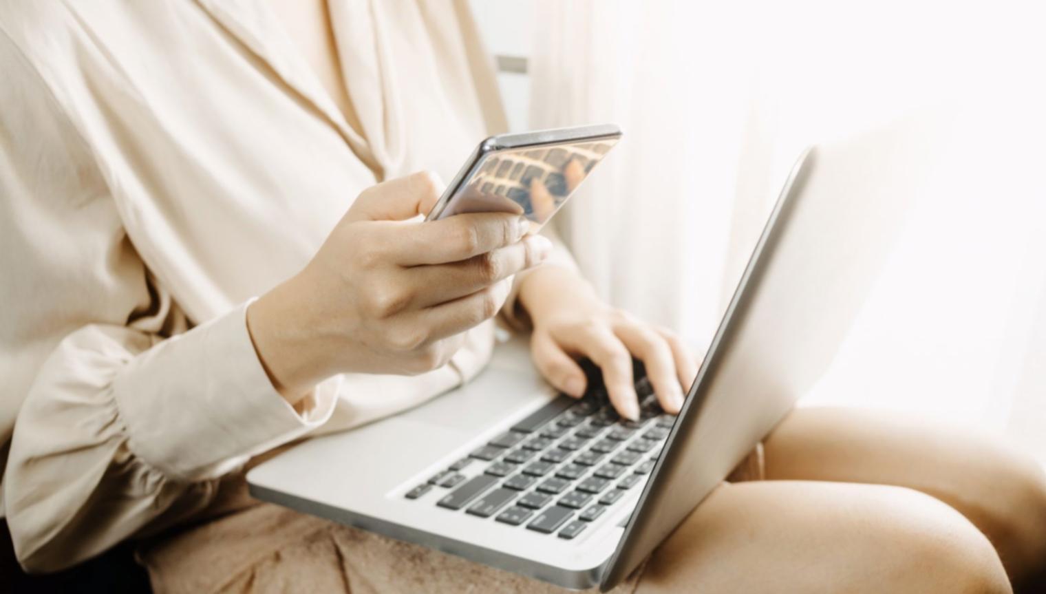 Financial planning workspace with documents and resources